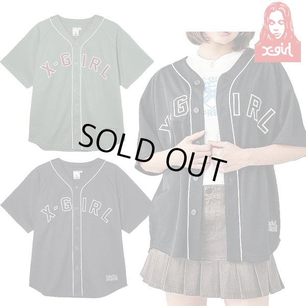 画像1: X-girl ( エックスガール ) - BASEBALL SHIRT (1)