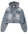 画像2: X-girl ( エックスガール ) - HOODED DENIM JACKET (2)