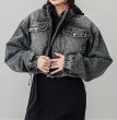 画像16: X-girl ( エックスガール ) - HOODED DENIM JACKET (16)