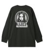 画像5: X-girl ( エックスガール ) - CIRCLE BACKGROUND FACE LOGO L/S BIG TEE DRESS (5)