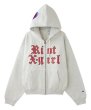 画像2: X-girl ( エックスガール ) - X-girl × Champion REVERSE WEAVE R LOGO ZIP UP HOODIE (2)