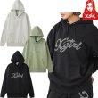 画像1: X-girl ( エックスガール ) - RHINESTONE STAR CURSIVE LOGO SWEAT HOODIE (1)