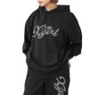 画像14: X-girl ( エックスガール ) - RHINESTONE STAR CURSIVE LOGO SWEAT HOODIE (14)