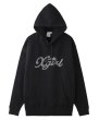 画像4: X-girl ( エックスガール ) - RHINESTONE STAR CURSIVE LOGO SWEAT HOODIE (4)