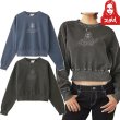 画像1: X-girl ( エックスガール ) - FACE PIGMENT DYED COMPACT SWEAT TOP (1)