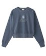 画像2: X-girl ( エックスガール ) - FACE PIGMENT DYED COMPACT SWEAT TOP (2)