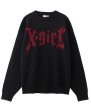 画像3: X-girl ( エックスガール ) - GOTHIC LOGO JACQUARD KNIT TOP (3)