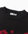 画像5: X-girl ( エックスガール ) - GOTHIC LOGO JACQUARD KNIT TOP (5)