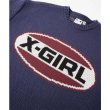 画像6: X-girl ( エックスガール ) - BICOLOR OVAL LOGO JACQUARD KNIT TOP (6)