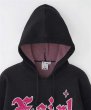 画像4: X-girl ( エックスガール ) - GRADIENT LOGO JACQUARD KNIT HOODIE (4)