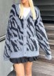 画像12: X-girl ( エックスガール ) - ZEBRA KNIT CARDIGAN (12)