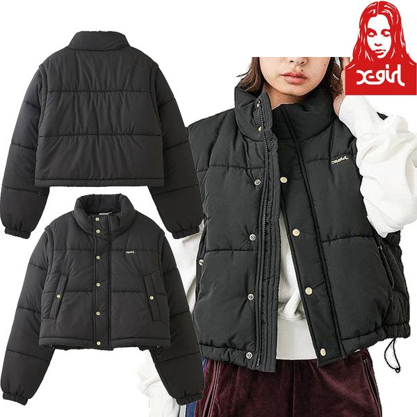 画像1: X-girl ( エックスガール ) - 2WAY PADDED JACKET (1)