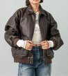 画像9: X-girl ( エックスガール ) - DISTRESSED FAUX LEATHER JACKET (9)