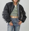 画像13: X-girl ( エックスガール ) - PANELED FUR REVERSIBLE MA-1 JACKET (13)