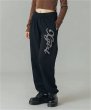 画像16: X-girl ( エックスガール ) - RHINESTONE STAR CURSIVE LOGO SWEAT PANTS (16)