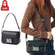 画像1: X-girl ( エックスガール ) - OLD ENGLISH LOGO BUCKLE 2WAY FAUX LEATHER BAG (1)