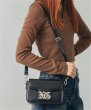 画像11: X-girl ( エックスガール ) - OLD ENGLISH LOGO BUCKLE 2WAY FAUX LEATHER BAG (11)