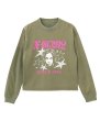 画像2: X-girl ( エックスガール ) - STAR AND FACE LOGO FADED L/S TEE (2)