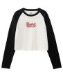 画像3: X-girl ( エックスガール ) - ROUGH MILLS LOGO RAGLAN L/S BABY TEE (3)