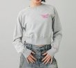 画像13: X-girl ( エックスガール ) - BUTTERFLY RAGLAN COMPACT SWEAT TOP (13)