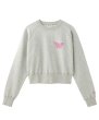 画像5: X-girl ( エックスガール ) - BUTTERFLY RAGLAN COMPACT SWEAT TOP (5)