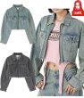 画像1: X-girl ( エックスガール ) - OVERDYED ZIP UP DENIM JACKET (1)