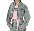 画像11: X-girl ( エックスガール ) - OVERDYED ZIP UP DENIM JACKET (11)