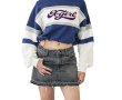 画像11: X-girl ( エックスガール ) - LOW RISE DENIM MINI SKIRT (11)