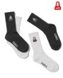 画像1: X-girl ( エックスガール ) - FACE EMBROIDERY RIB SOCKS (1)