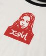画像6: X-girl ( エックスガール ) - FACE RAGLAN S/S BABY TEE (6)