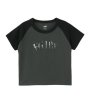 画像4: X-girl ( エックスガール ) - GRADATION GLITTER LOGO S/S RAGLAN BABY TEE (4)