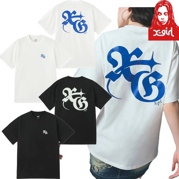 画像1: X-girl ( エックスガール ) - XG MONOGRAM LOGO S/S TEE (1)