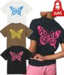 画像1: X-girl ( エックスガール ) - BUTTERFLY SILHOUETTE LOGO S/S TEE (1)