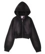 画像2: X-girl ( エックスガール ) - FADED COMPACT L/S ZIP UP HOODIE (2)