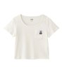 画像2: X-girl ( エックスガール ) - FACE LABEL POCKET BABY TEE (2)