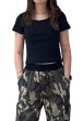 画像13: X-girl ( エックスガール ) - FACE LABEL POCKET BABY TEE (13)