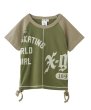 画像3: X-girl ( エックスガール ) - PANELED GRAPHIC RAGLAN BABY TEE (3)