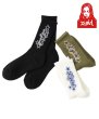 画像1: X-girl ( エックスガール ) - FLYING STARS LOGO RIB SOCKS (1)