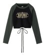 画像3: ※予約開始※　X-girl ( エックスガール ) - FADED TRIBAL LOGO RAGLAN L/S BABY TEE (3)
