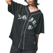 画像14: X-girl ( エックスガール ) - OLD ENGLISH LOGO BASEBALL SHIRT (14)