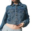 画像11: X-girl ( エックスガール ) - EMBOSSED DENIM JACKET (11)