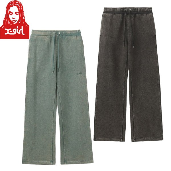 画像1: X-girl ( エックスガール ) - DUSTY SWEAT PANTS (1)