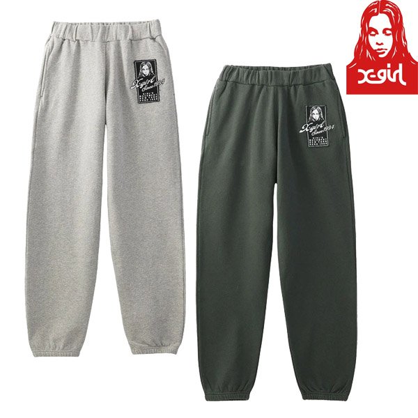 画像1: ※予約開始※　X-girl ( エックスガール ) - FACE BOX PATCH SWEAT PANTS (1)