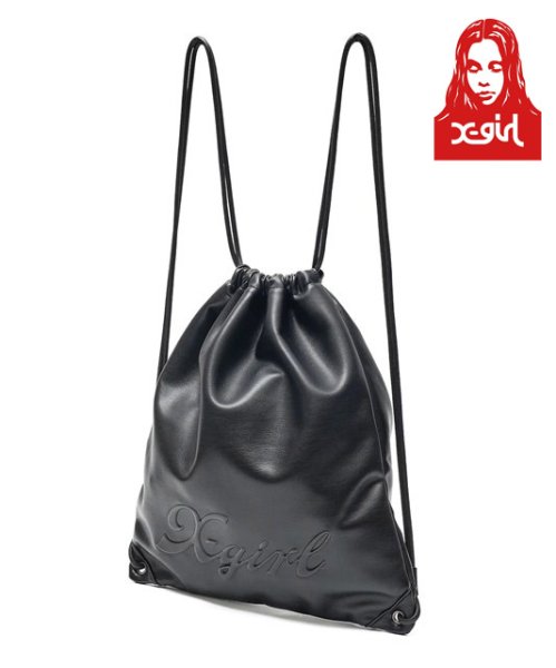 画像1: ☆予約商品☆ X-girl ( エックスガール ) - FAUX LEATHER KNAPSACK (1)