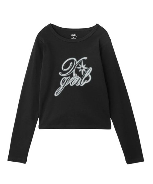 画像3: ☆予約☆ X-girl ( エックスガール ) - SPRAY LOGO L/S TOP (3)