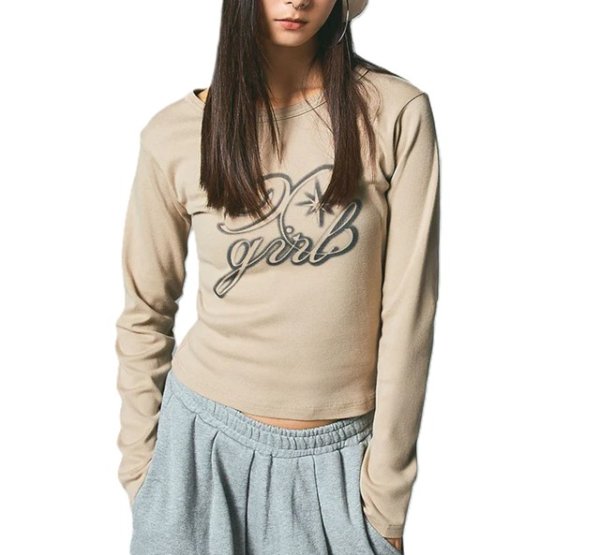 画像9: ☆予約☆ X-girl ( エックスガール ) - SPRAY LOGO L/S TOP (9)