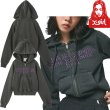画像1: X-girl ( エックスガール ) - COLOR SCHEME COMPACT ZIP UP HOODIE (1)