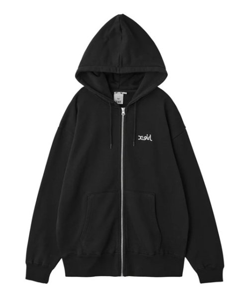 画像5: X-girl ( エックスガール ) - FACE PATCH AND LOGO ZIP UP SWEAT HOODIE (5)
