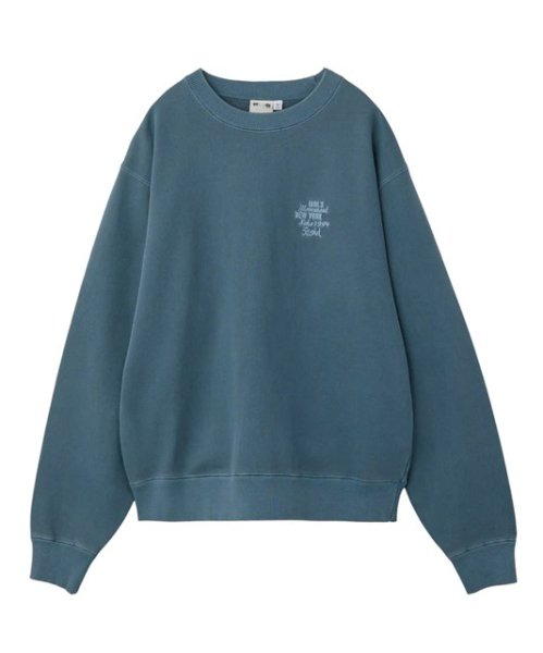 画像2: X-girl ( エックスガール ) - MIX LOGO & FACE FADED CREWNECK SWEAT TOP (2)