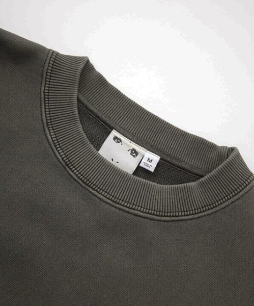 画像6: X-girl ( エックスガール ) - MIX LOGO & FACE FADED CREWNECK SWEAT TOP (6)